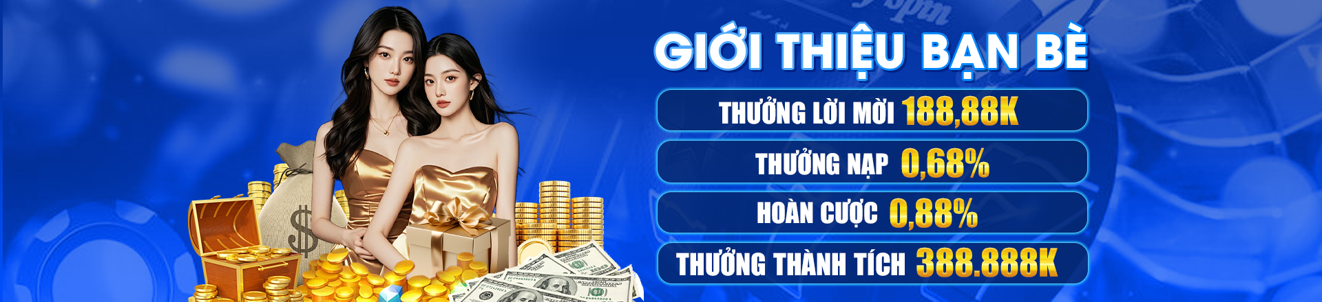 Hình ảnh quảng cáo của vx88 hiển thị nền tảng và các lợi ích