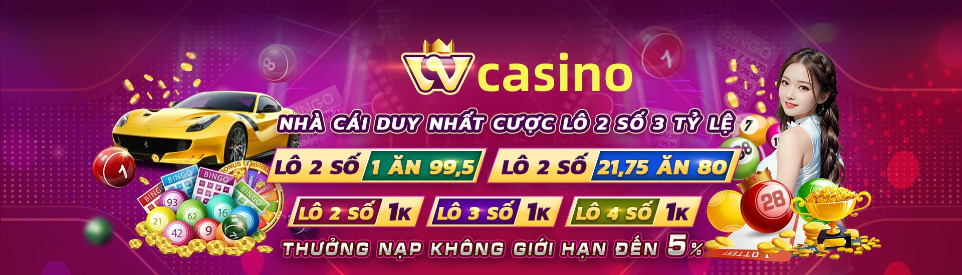 Hình ảnh quảng cáo của vx88 hiển thị nền tảng và các lợi ích